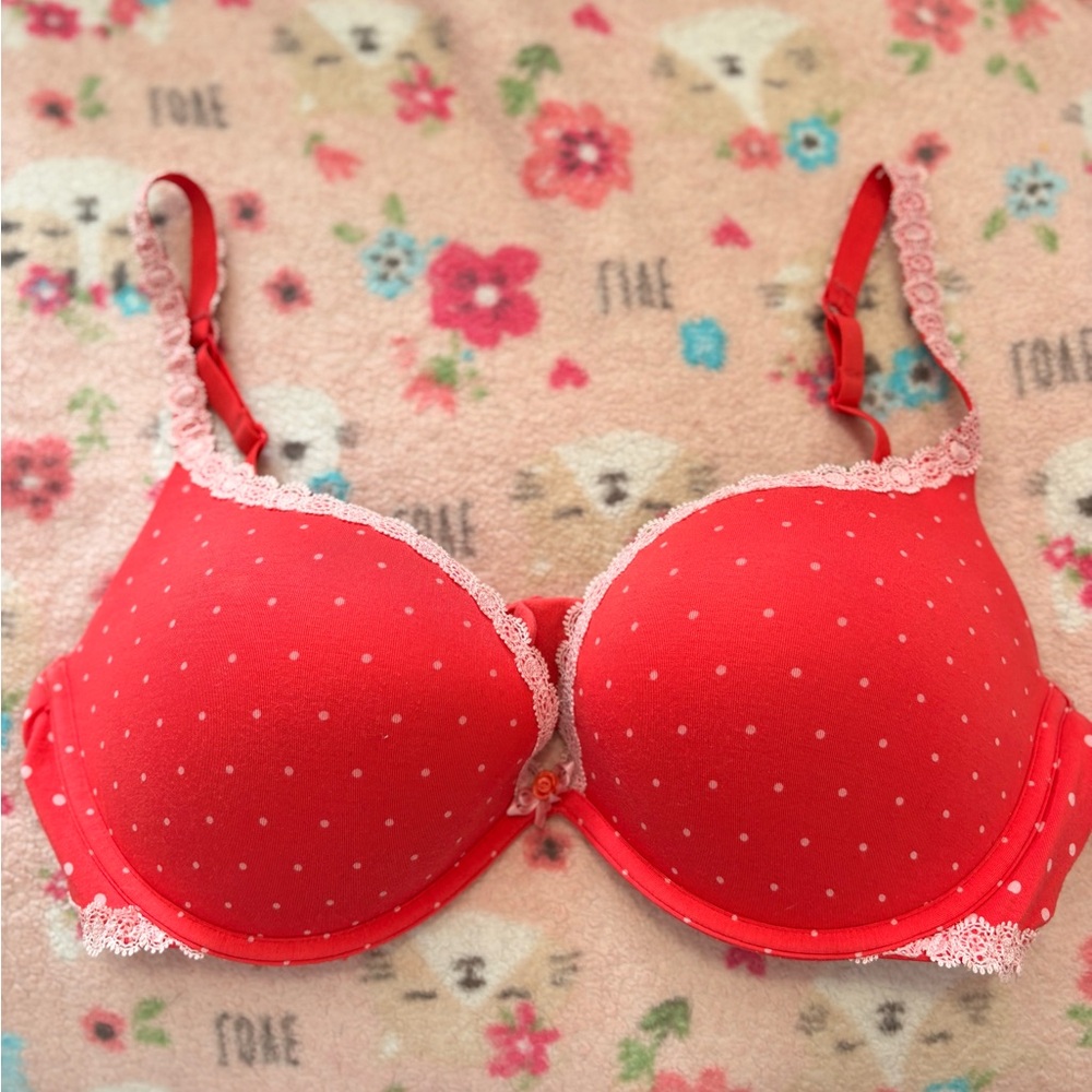 Victoria's Secret Red Polka Dot Bra